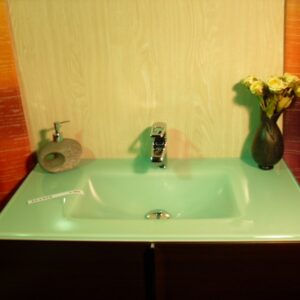 Lavabo de cristal Blanco