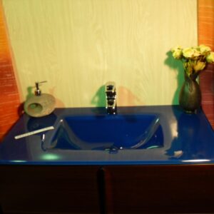 Lavabo de cristal Cobalto Fuerte