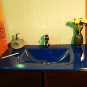 Lavabo de cristal Cobalto Suave